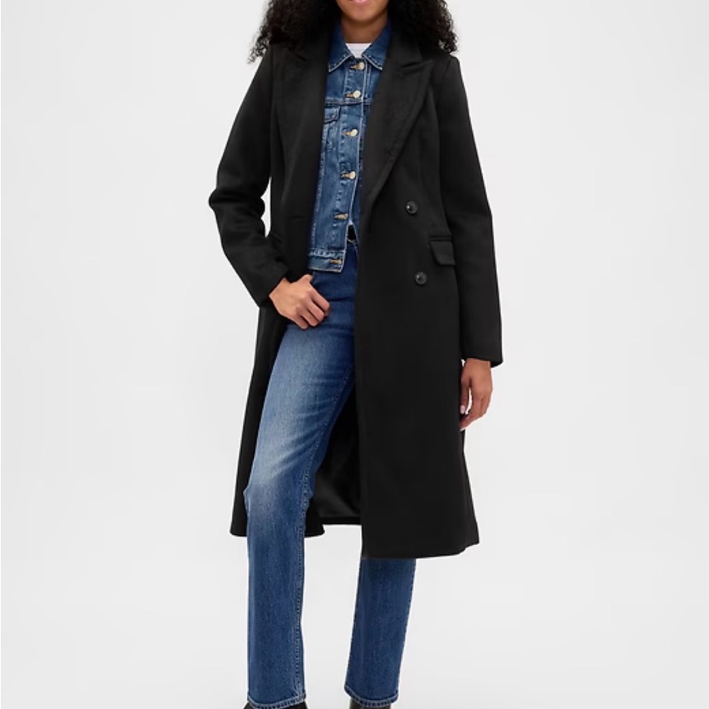 Wool-Blend Chesterfield Coat